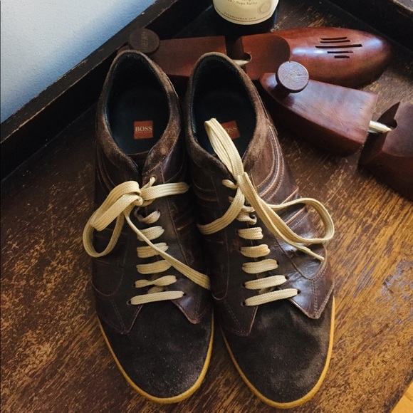Hugo Boss Other - Hugo Boss Orange Label Leather Suede Sneakers